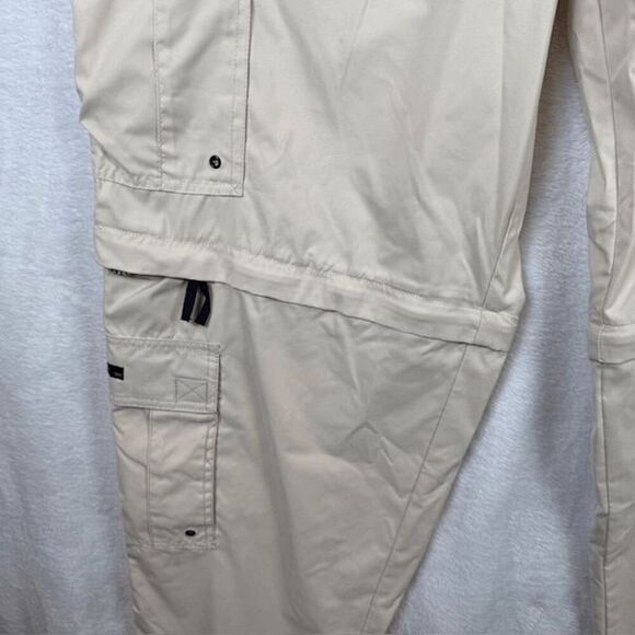 PACO Vintage Y2K Convertible Cargo Pants / Shorts Beige Zip Off Size 36 x 34 - Picture 3 of 16